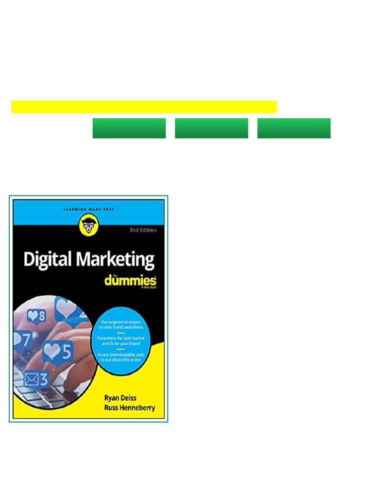 digital marketing for dummies